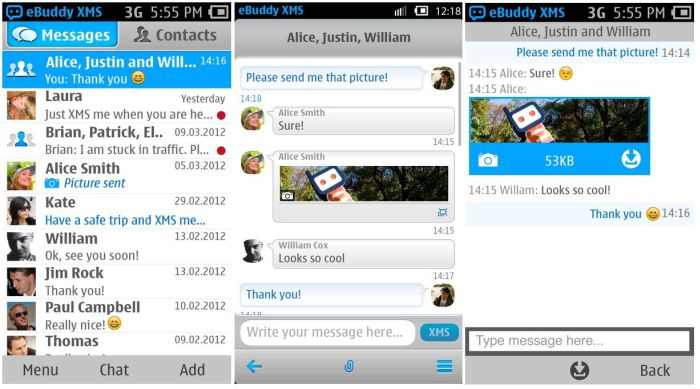 WhatsApp Messenger 2.2.3 Nokia E5 Java App